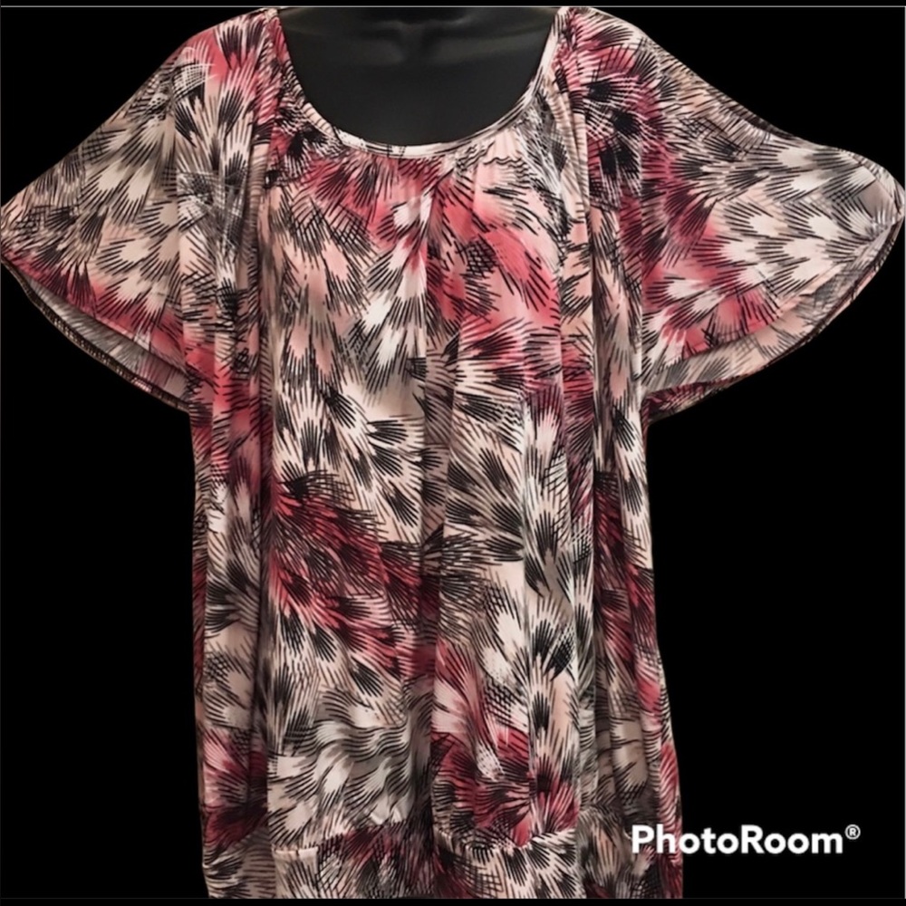 EUC•Worthington Women’s patterned dressy top size 3X